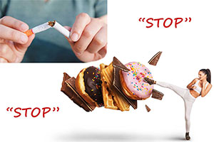 Arrêter ou modérer avec les addictions liées au tabac ou aux troubles alimentaires